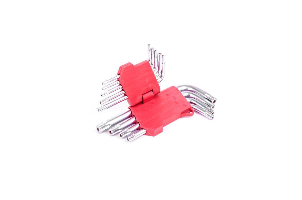 Набор Torx ключей Intertool - 9 шт., с отверстием