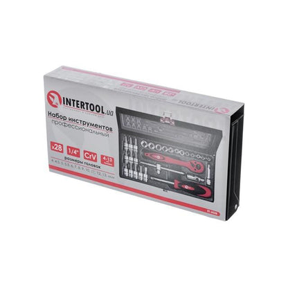Набор инструмента Intertool - 1/4" 28 ед.