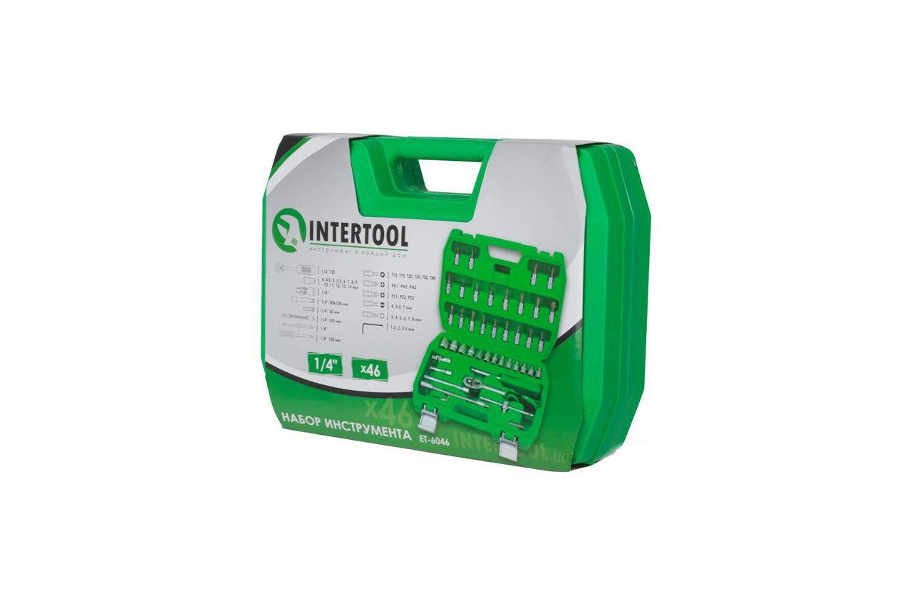 Набор инструмента Intertool - 1/4" 46 ед.