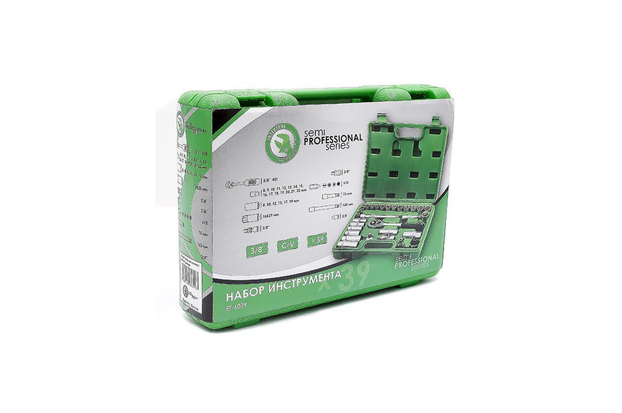 Набор инструмента Intertool - 3/8" 39 ед. ET-6039SP