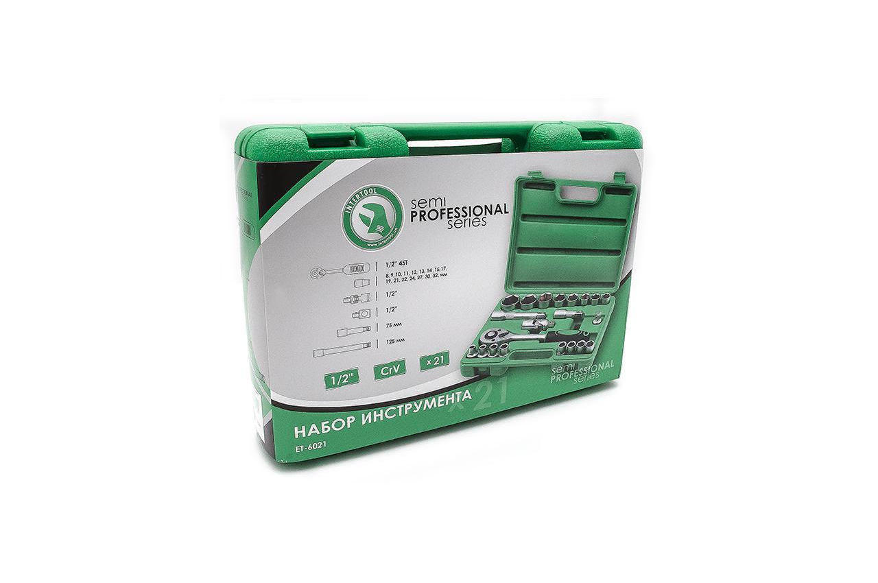 Набор инструмента Intertool - 1/2" 21 ед. SemiPRO ET-6021SP