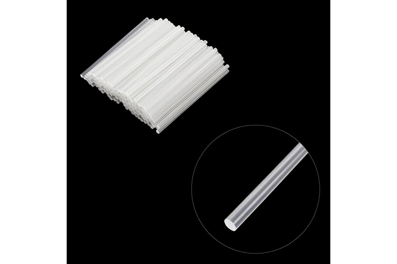 Клеевые стержни Intertool - 7,4 x 200 мм прозрачные (1 кг)