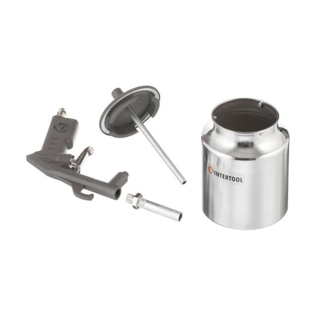 Пневмопистолет пескоструйный Intertool - нижний бак 1000 мл 8bar
