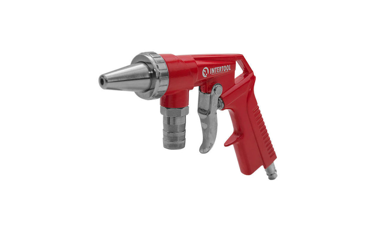 Пневмопистолет пескоструйный Intertool - со шлангом 1000 мм х 3/4"