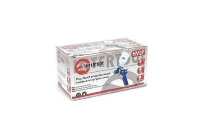 Пневмопистолет лакокрасочный HVLP Intertool - верхний бак 125 мл x 0,8 мм