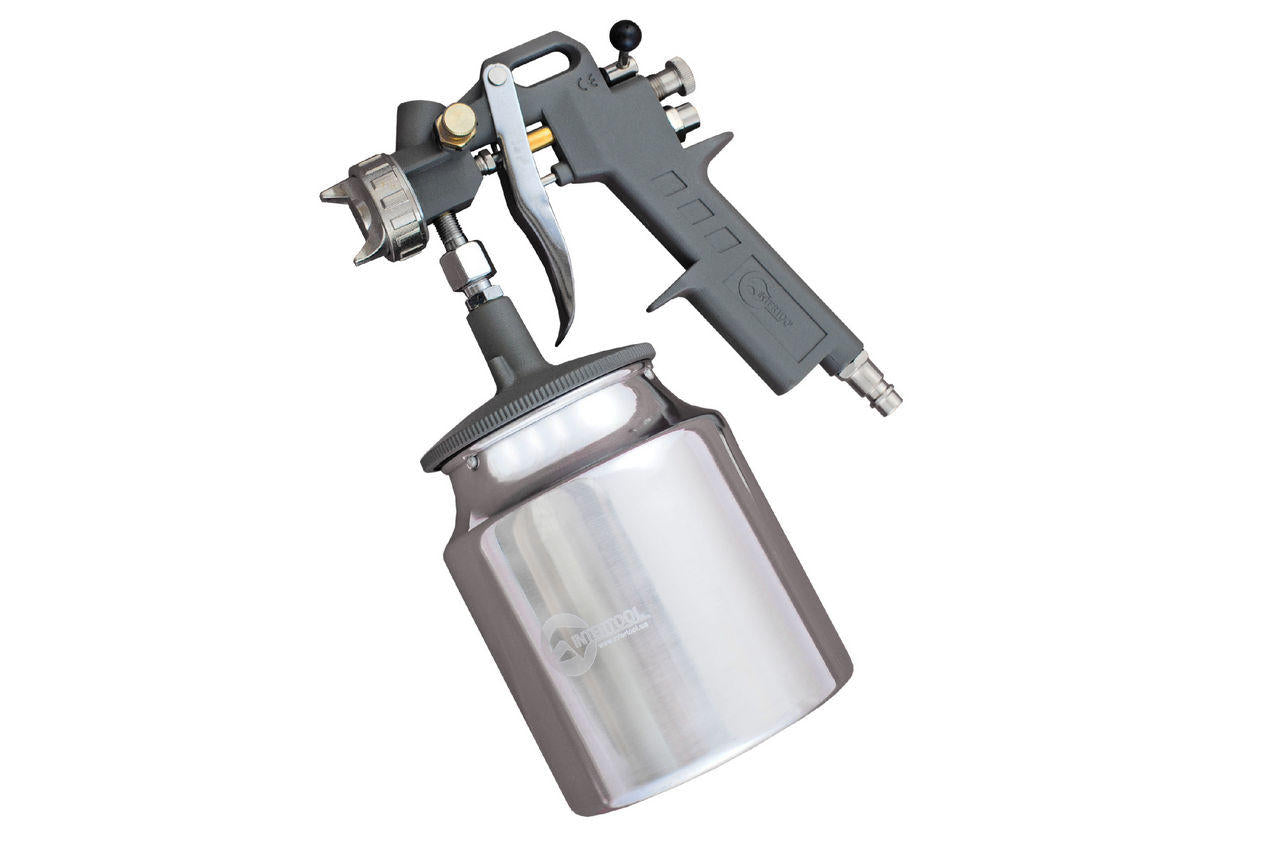 Пневмопистолет лакокрасочный Intertool - нижний бак 1000 мл d=1,5 мм