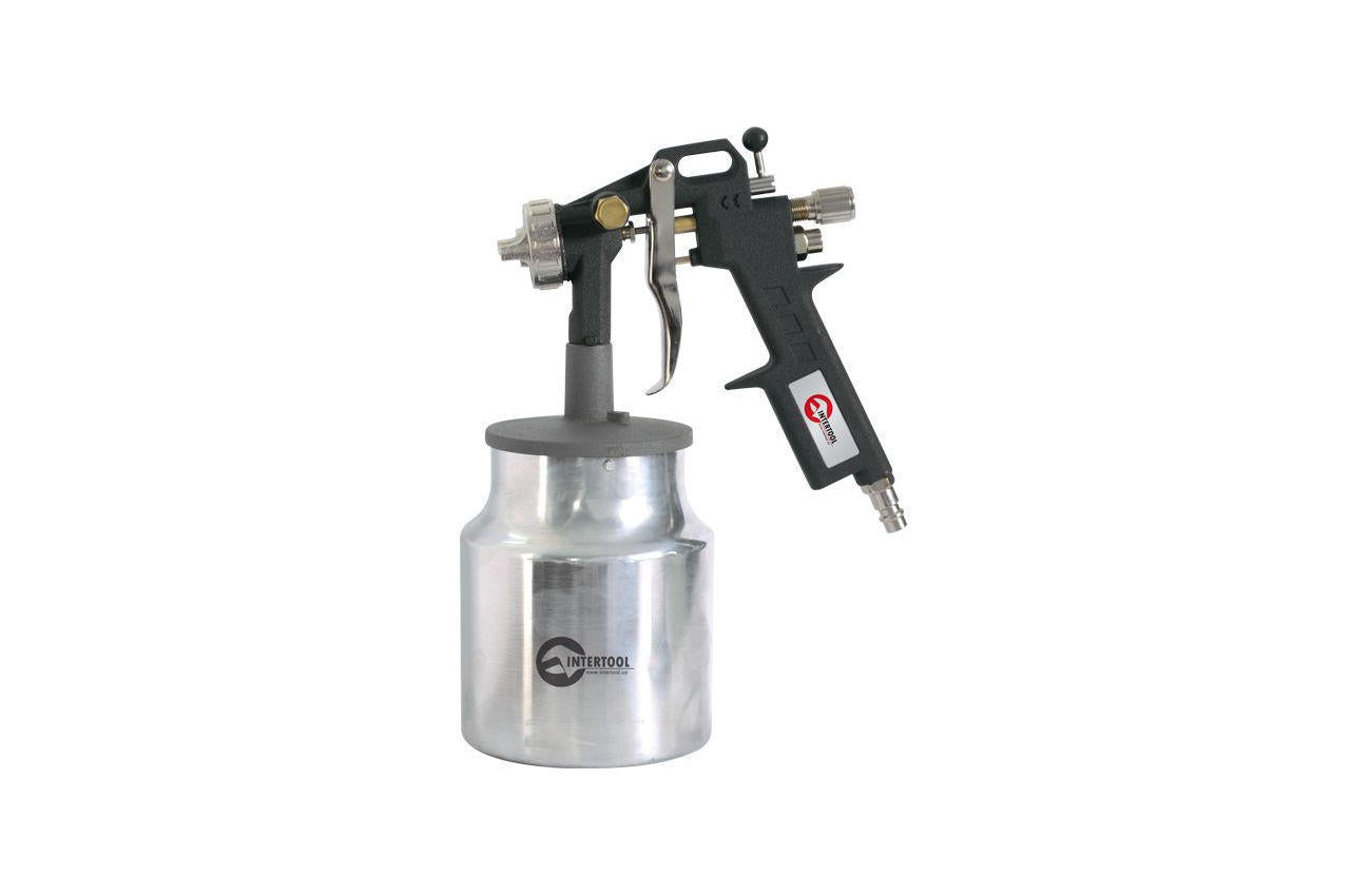 Пневмопистолет лакокрасочный Intertool - нижний бак 1000 мл d=1,5 мм