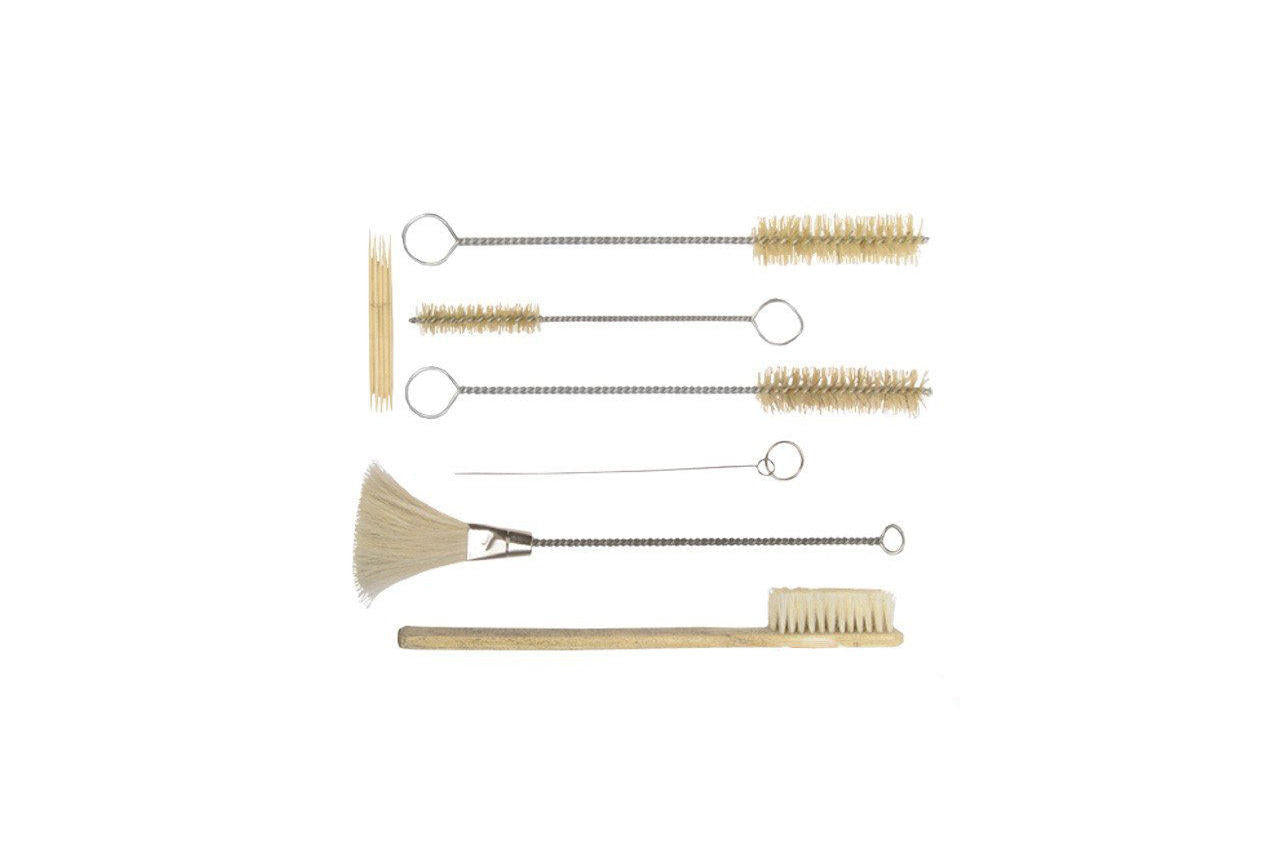 Комплект для чистки покрасочных пистолетов Intertool - 12 шт.