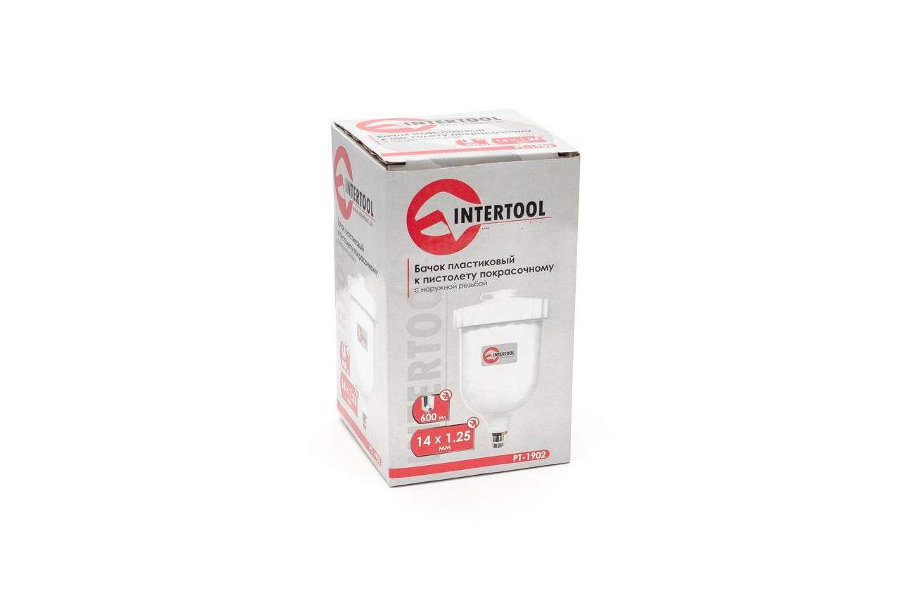 Бачок для пневмопистолета HP Intertool - 600 мл наружная резьба М14 x 1,25