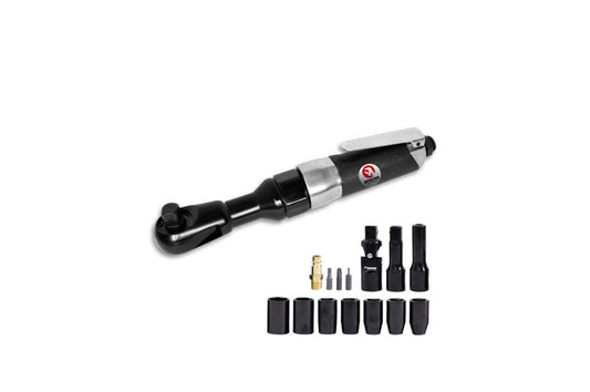 Гайковерт пневматический угловой Intertool 1/2" + набор головок