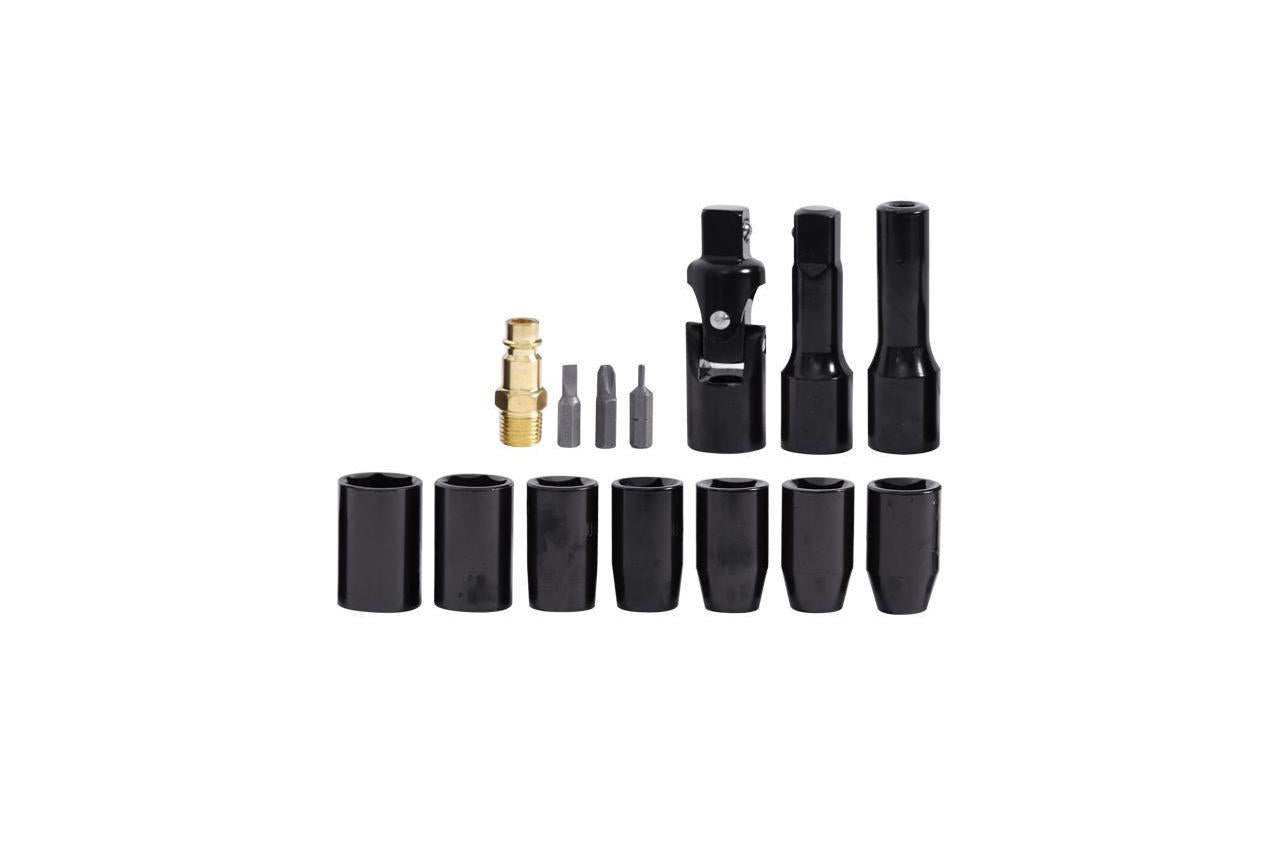 Гайковерт пневматический угловой Intertool 1/2" + набор головок