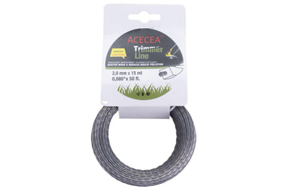 Леска для триммера Рамболд - 2,0 мм х 15 м квадрат крученый армированный