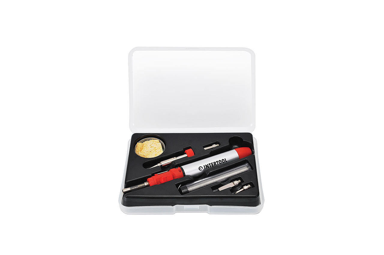 Микрогорелка Intertool - 12 мл 1300°C, с аксессуарами 7 ед.