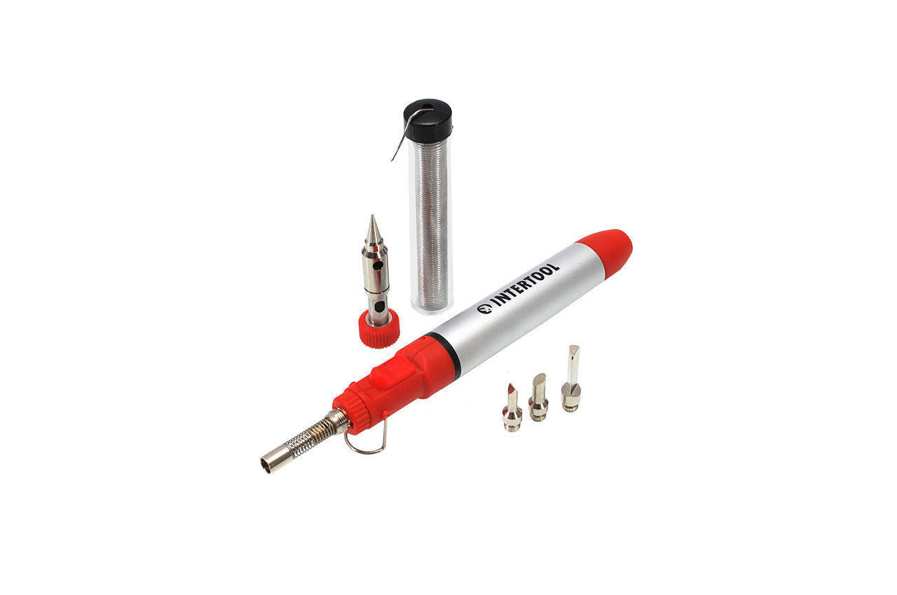 Микрогорелка Intertool - 12 мл 1300°C, с аксессуарами 7 ед.
