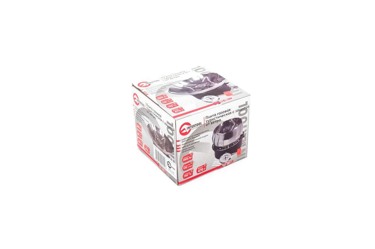 Плита газовая портативная Intertool - 200 x 85 мм с лепестками