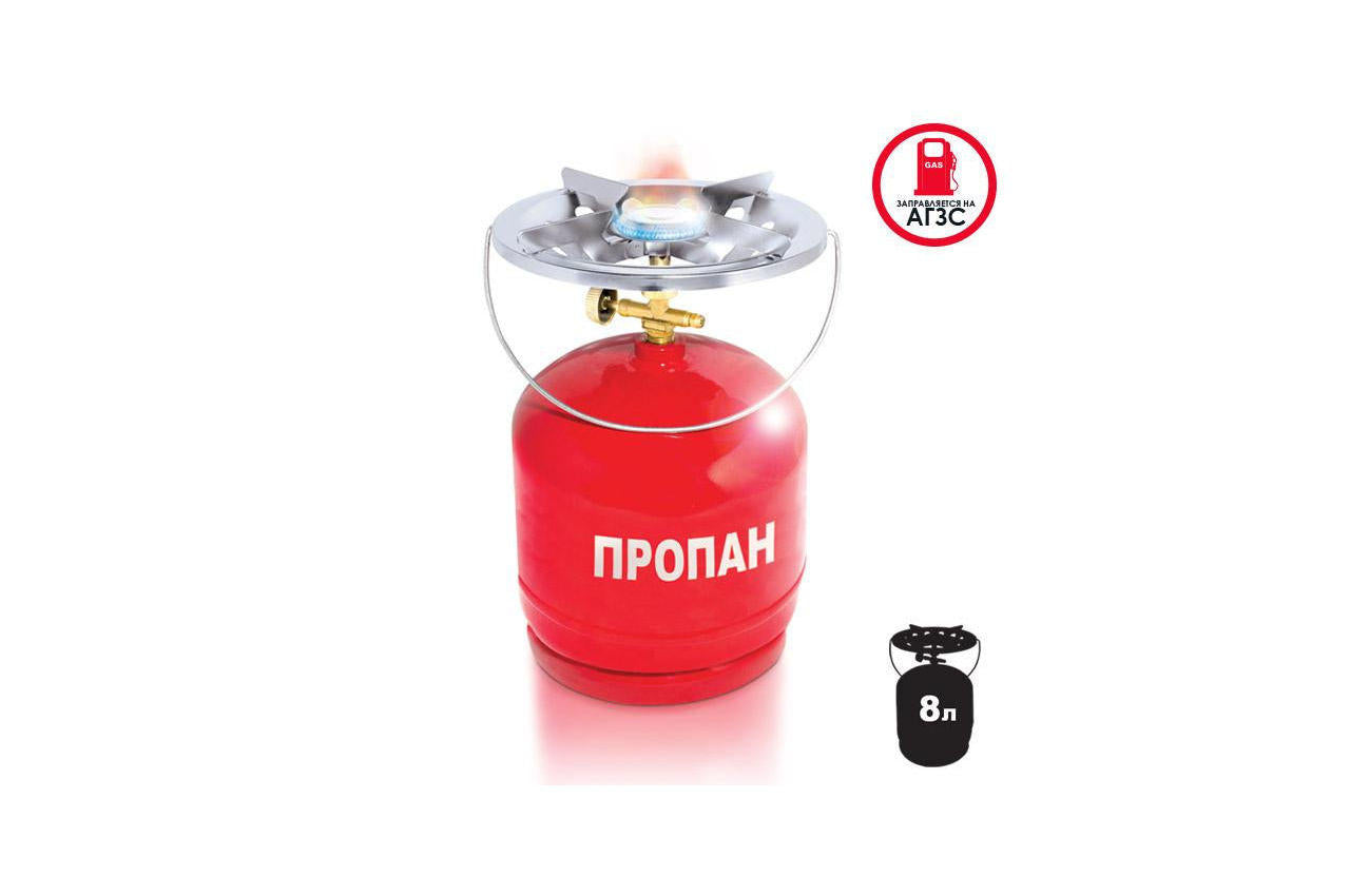 Плита Турист Intertool - 8 л пропановый баллон