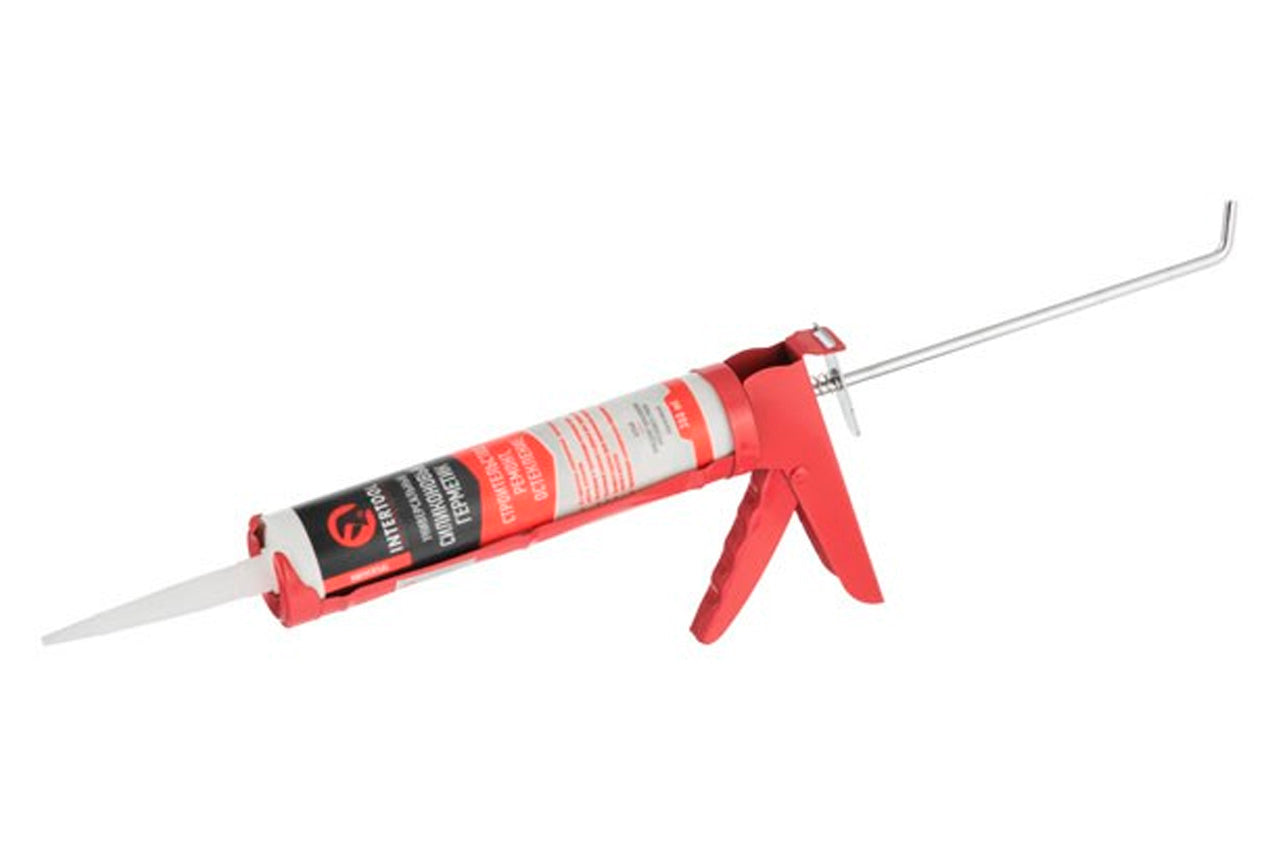 Пистолет для силикона Intertool - сплошной, 225 мм