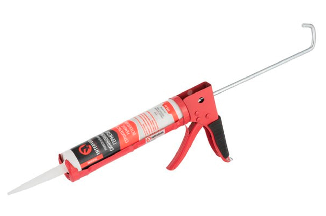 Пистолет для силикона Intertool - усиленный, 225 мм