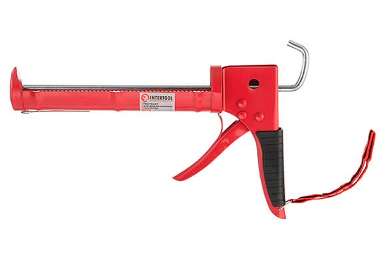 Пистолет для силикона Intertool - усиленный, 225 мм