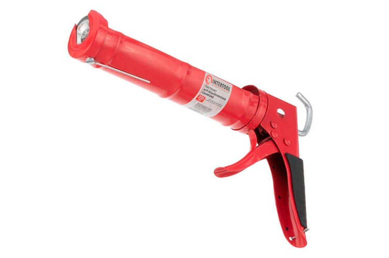 Пистолет для силикона Intertool - усиленный, 225 мм