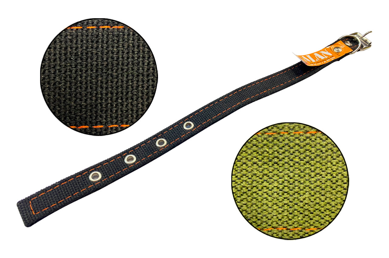 Ошейник брезентовый Alan - 20 мм х 0,4 м двойной