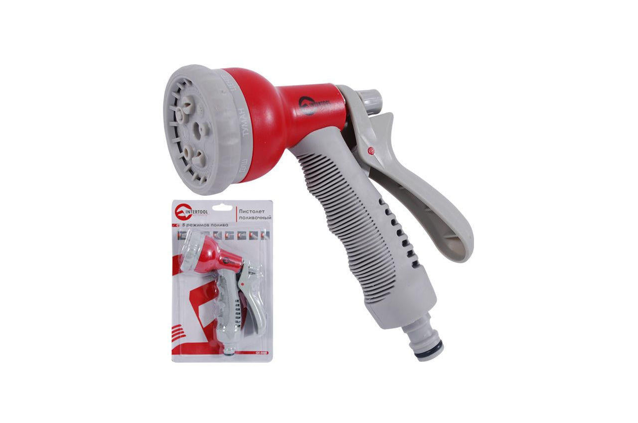 Пистолет поливочный Intertool - 8 функций