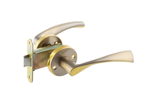 Ручка кноб FZB - стяжка (257) SN/РВ (сатин/золото)