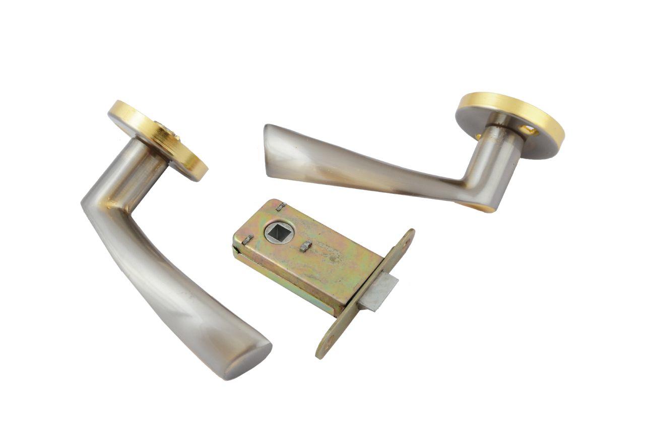 Ручка кноб FZB - стяжка (257) SN/РВ (сатин/золото)