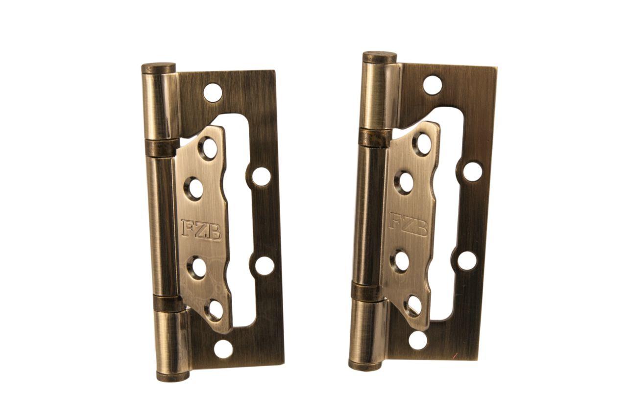 Петля ковбой FZB - 100 х 63 мм AB (бронза) (2 шт.)