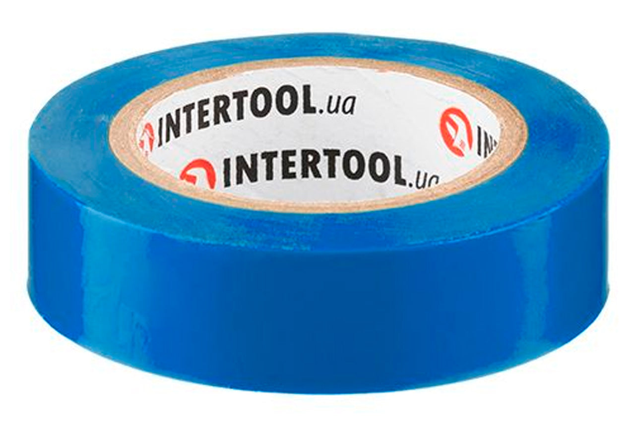 Лента изоляционная Intertool - 10 м синяя