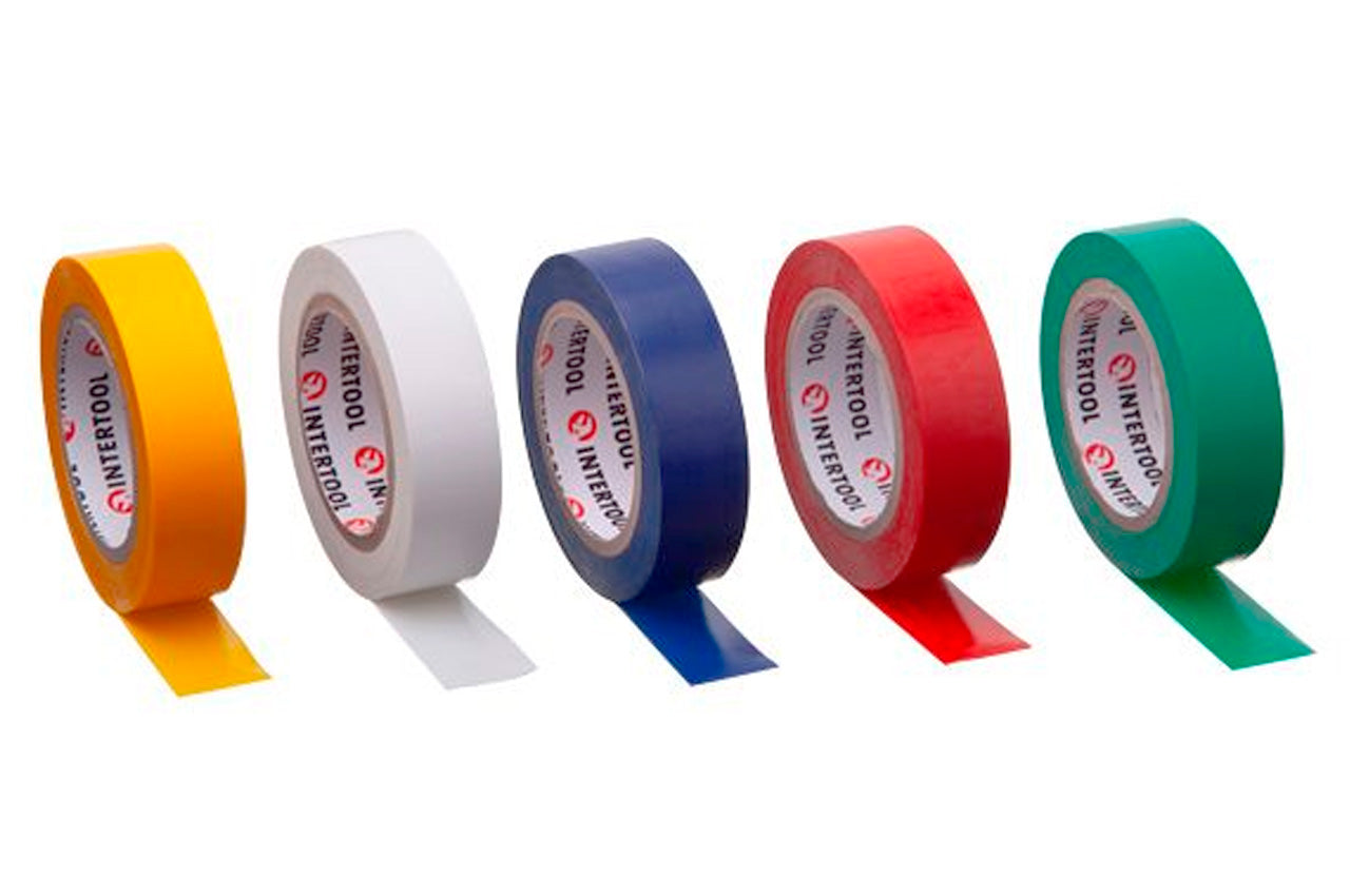 Лента изоляционная Intertool - 10 м ассорти