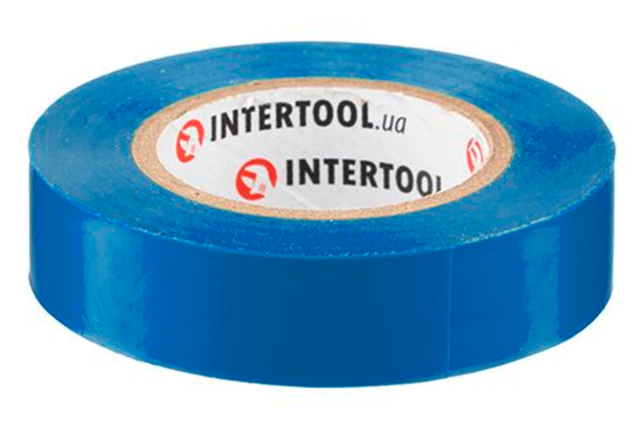 Лента изоляционная Intertool - 15 м синяя