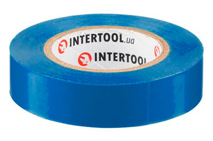 Лента изоляционная Intertool - 15 м синяя