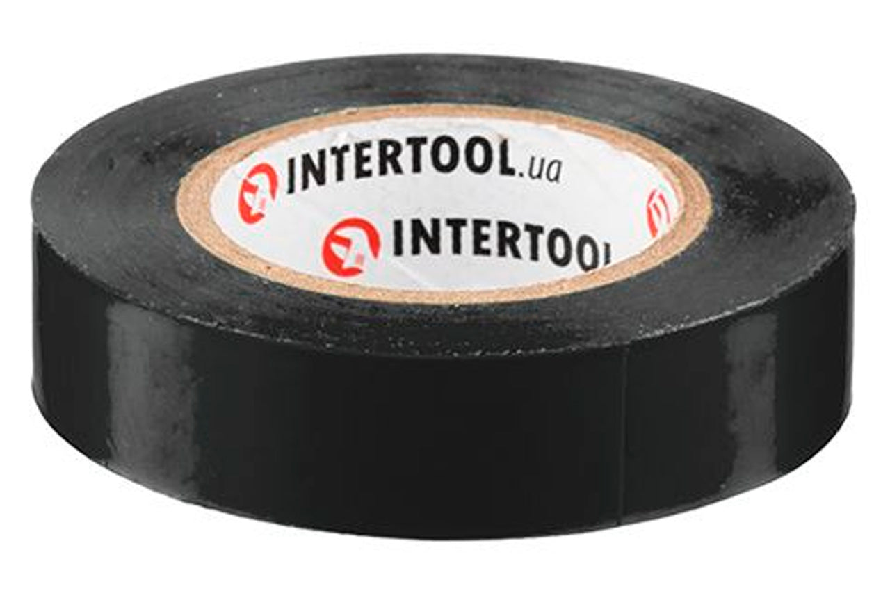 Лента изоляционная Intertool - 15 м черная