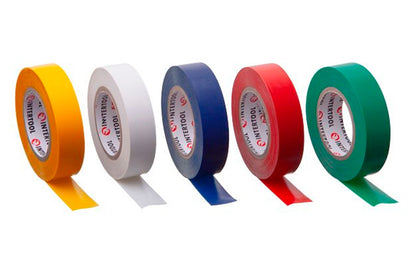 Лента изоляционная Intertool - 15 м ассорти