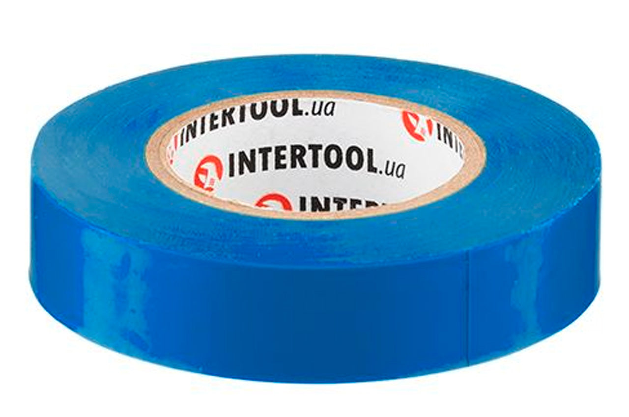 Лента изоляционная Intertool - 20 м синяя
