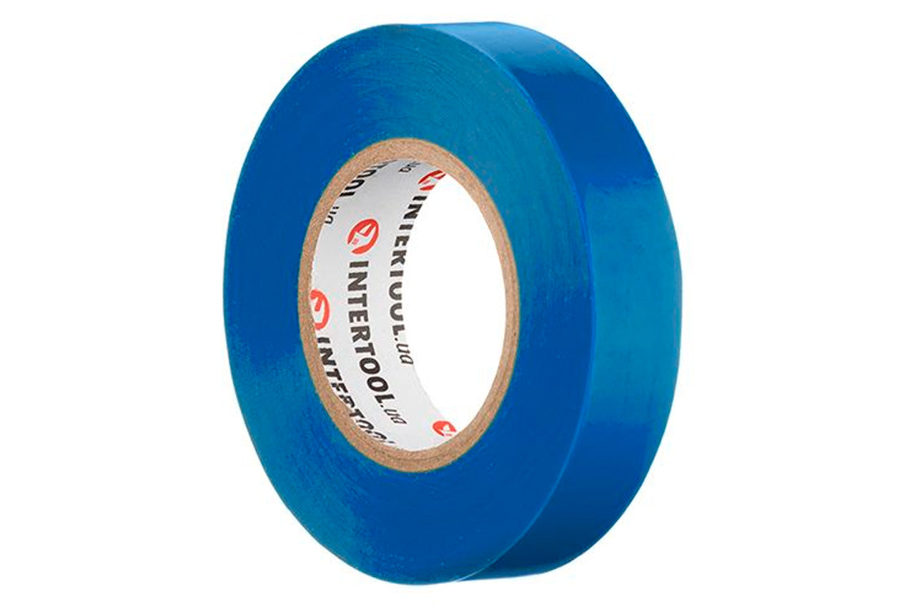 Лента изоляционная Intertool - 20 м синяя