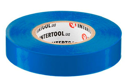 Лента изоляционная Intertool - 25 м синяя
