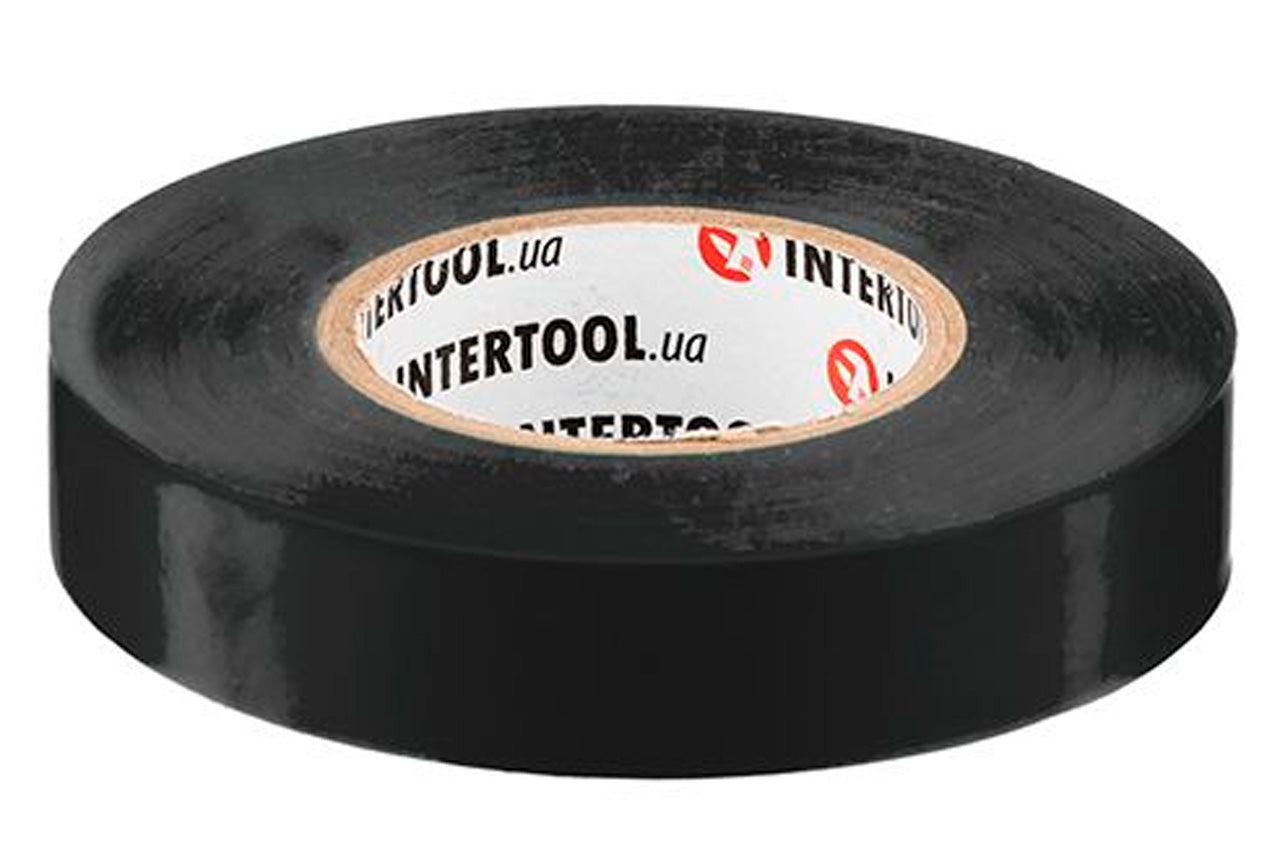 Лента изоляционная Intertool - 25 м черная 17 x 0,15мм