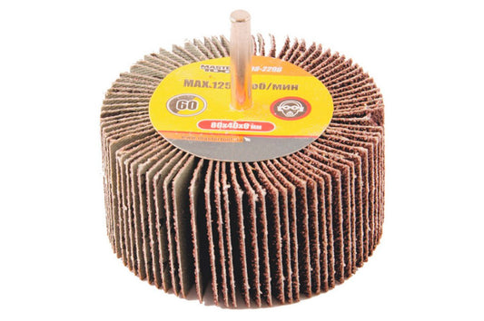Круг лепестковый в оправке Mastertool - 80 х 40 мм Р60