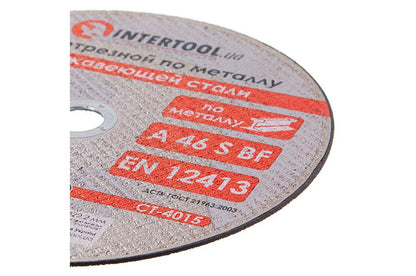 Диск отрезной по металлу Intertool - 230 х 1,6 х 22,2 мм