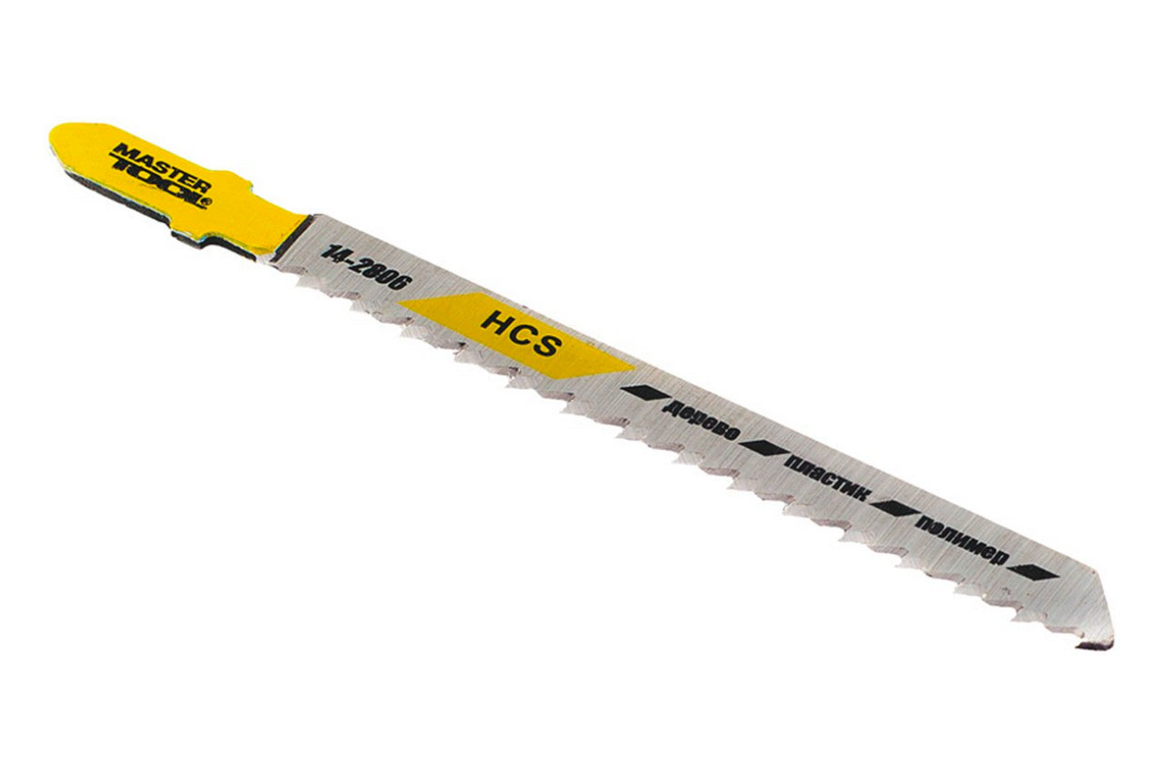 Полотно пильное для лобзика Mastertool - T101B 76 х 2,5 мм дерево-пластик (5 шт.)