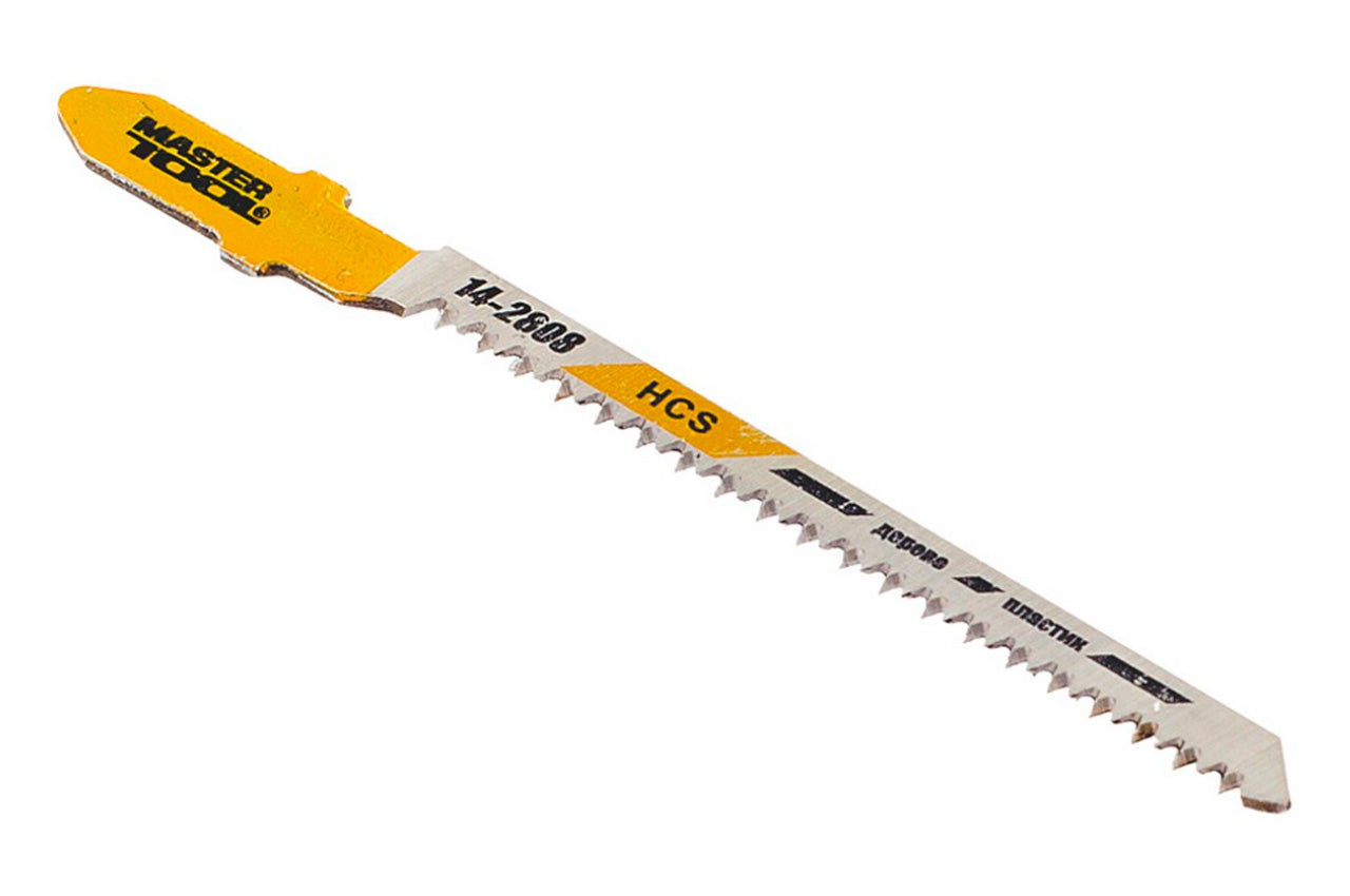 Полотно пильное для лобзика Mastertool - 53 х 1,4 мм дерево-пластик (5 шт.)