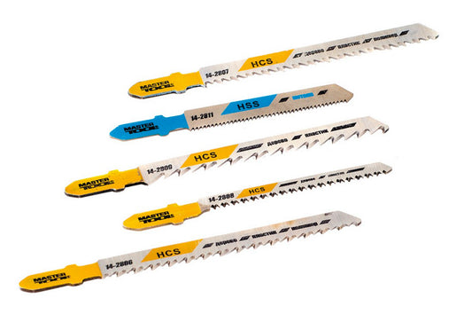 Полотно пильное для лобзика Mastertool - набор дерево-пластик-металл (5 шт.)