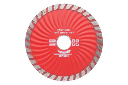 Диск алмазный Intertool - 115 мм турбоволна Pro