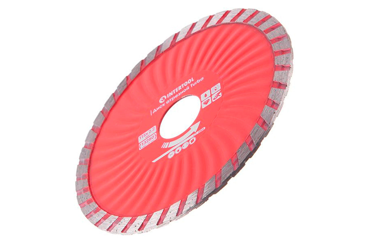 Диск алмазный Intertool - 115 мм турбоволна Pro