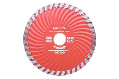 Диск алмазный Intertool - 125 мм турбоволна Pro