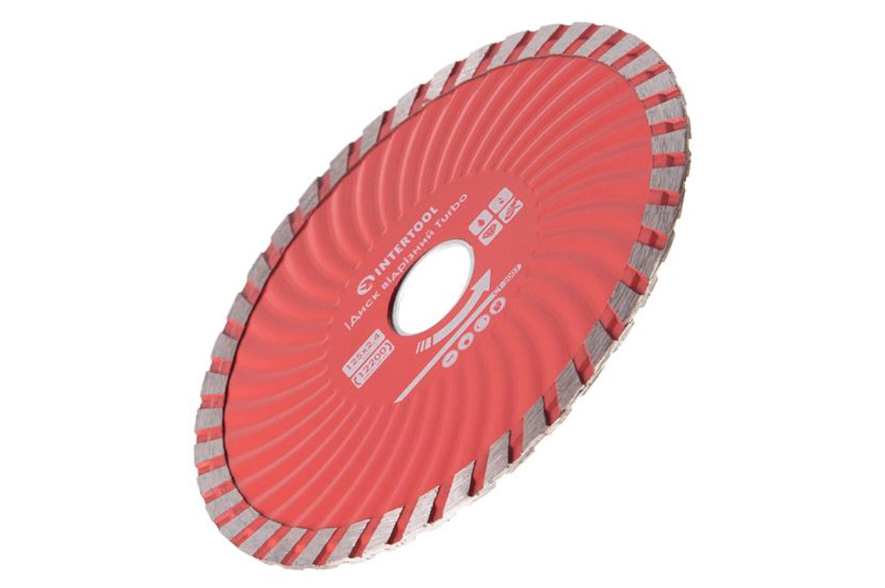 Диск алмазный Intertool - 125 мм турбоволна Pro