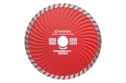 Диск алмазный Intertool - 150 мм турбоволна Pro