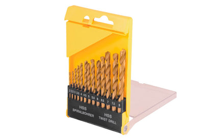 Набор сверл по металлу Mastertool - 13 шт. (2-8 мм), титан